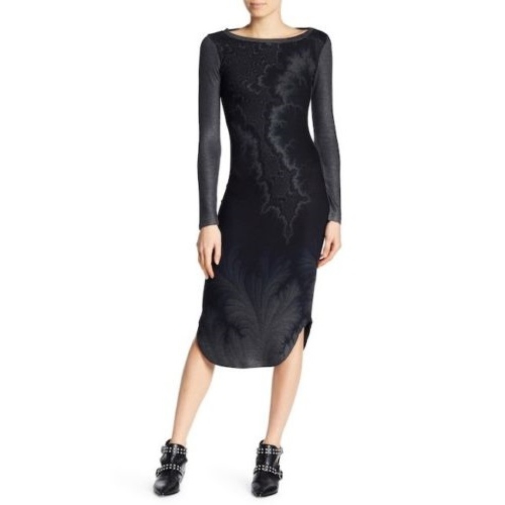 New Nordstrom Go Couture Shirt Tail Midi Dress